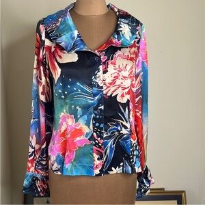 Doncaster Silk Floral Blouse Size 6